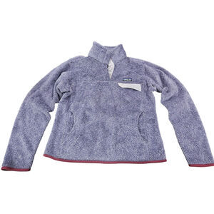 Women's Patagonia Re-Tool Snap-T Fleece Pullover Purple Size M